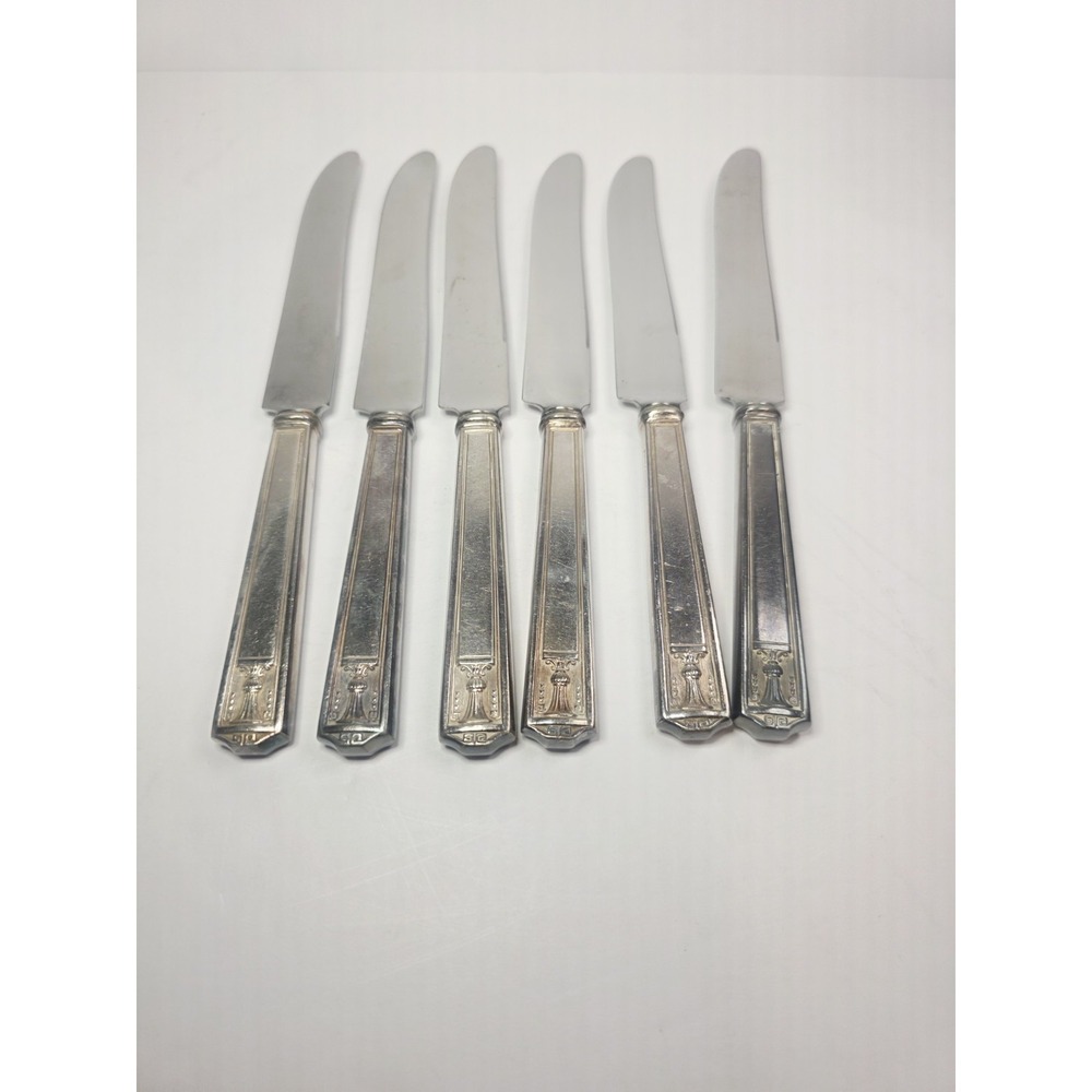 1923 Century Silver plate International Silver Holmes & Edwards 6 Butter Knives
